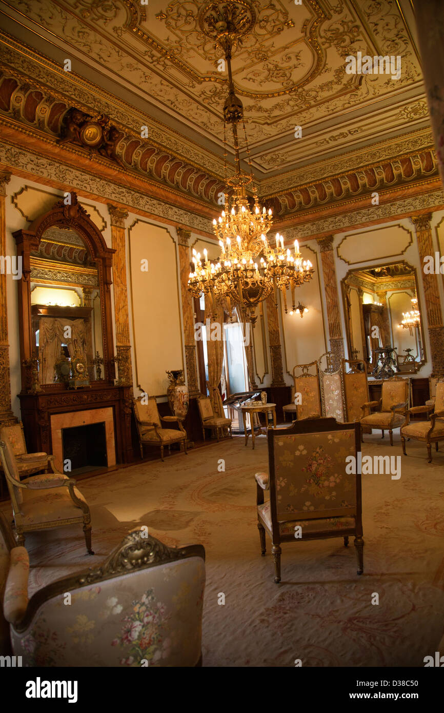 Chapultepec Castle in Mexico City DF - Reception Room / Lounge Stock Photo
