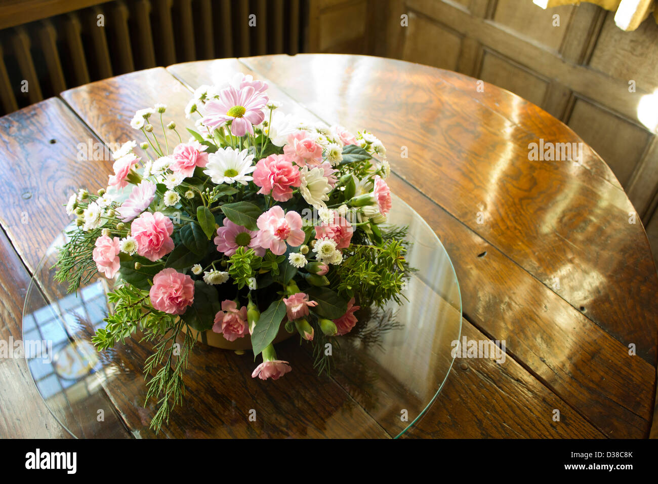 A beautiful bouquet of flowers on a table Stock Photo Alamy