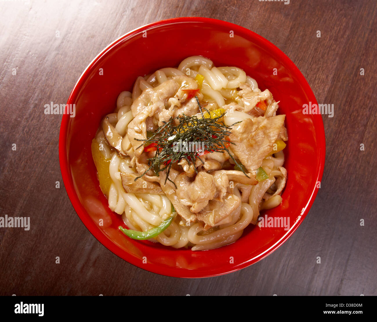 pork slice and udonnoodle.Japanese cuisine Stock Photo Alamy