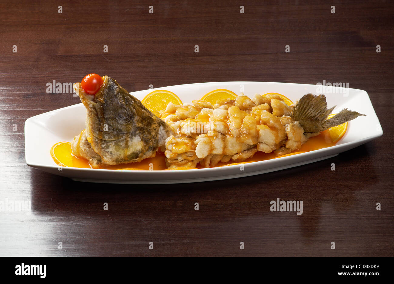 chinese cuisine .baked perch.rockfish Stock Photo Alamy