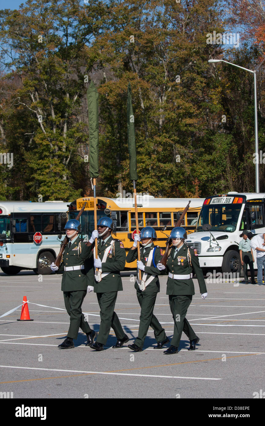 Junior ROTC Color Guard Stock Photo - Alamy