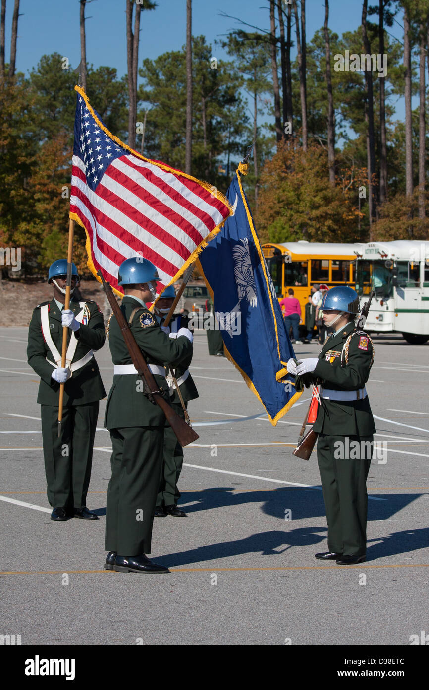 Junior ROTC Color Guard Stock Photo - Alamy