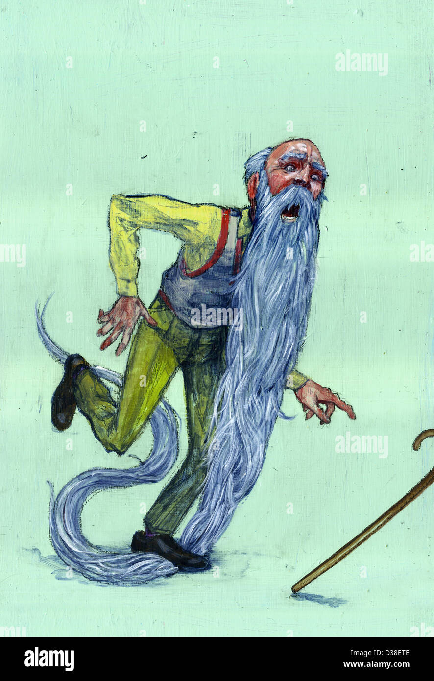 Lonely old man painting hi-res stock photography and images - Alamy