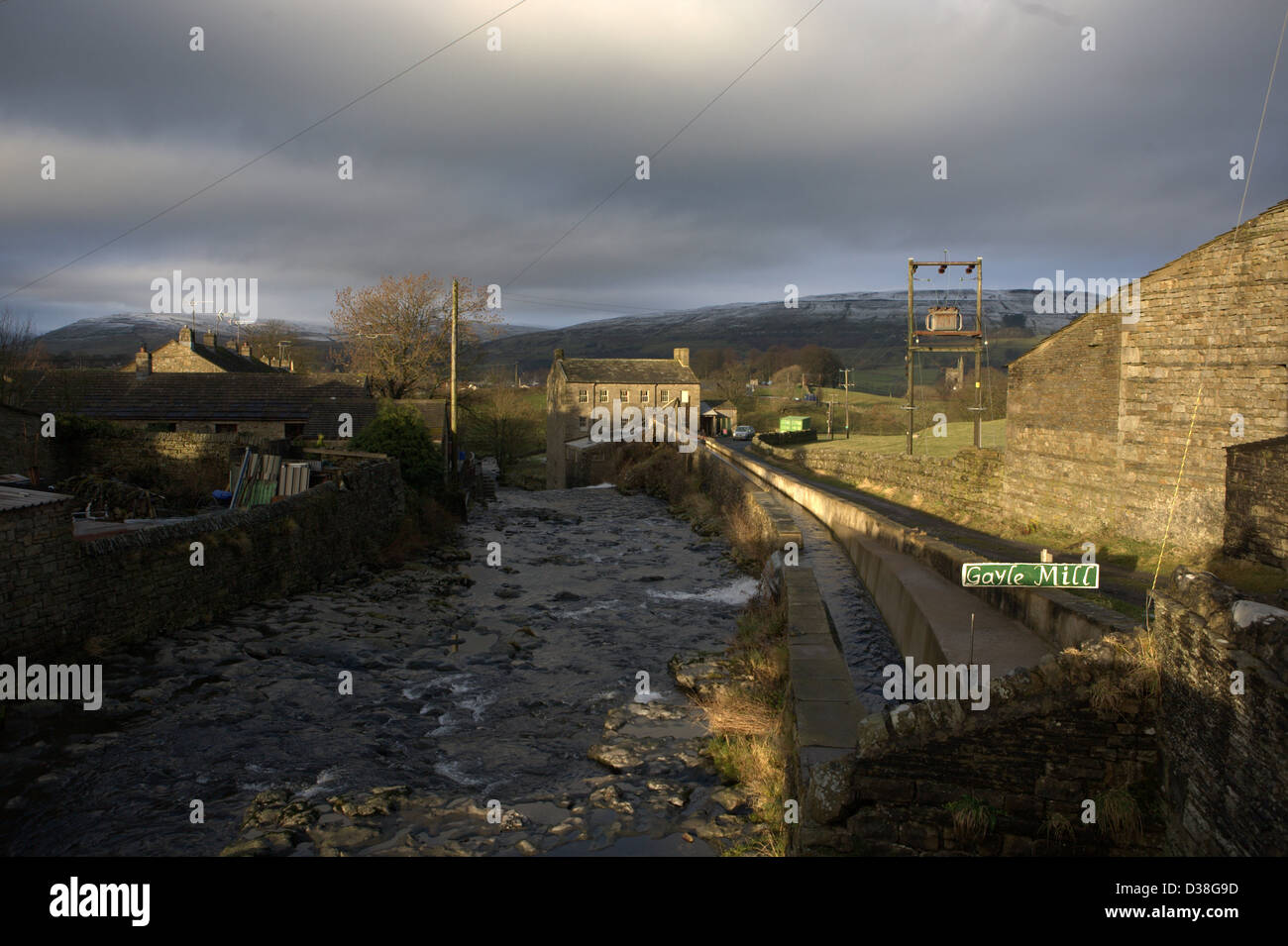 Gayle Mill , Hawes , North Yorkshire Stock Photo