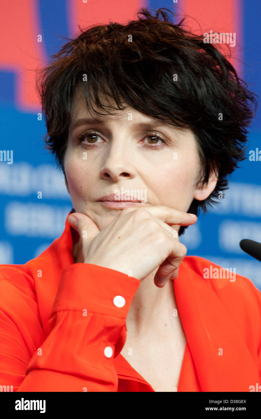 Actress Juliette Binoche during the 'Camille Claudel 1915' press