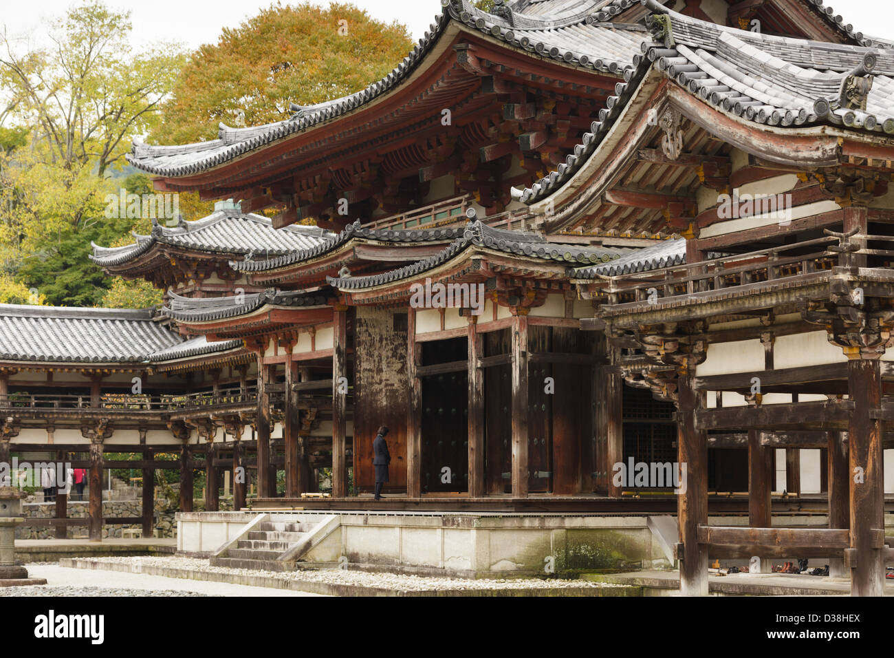 Byōdō-in temple in Uji town, near Kyoto, Japan Stock Photo