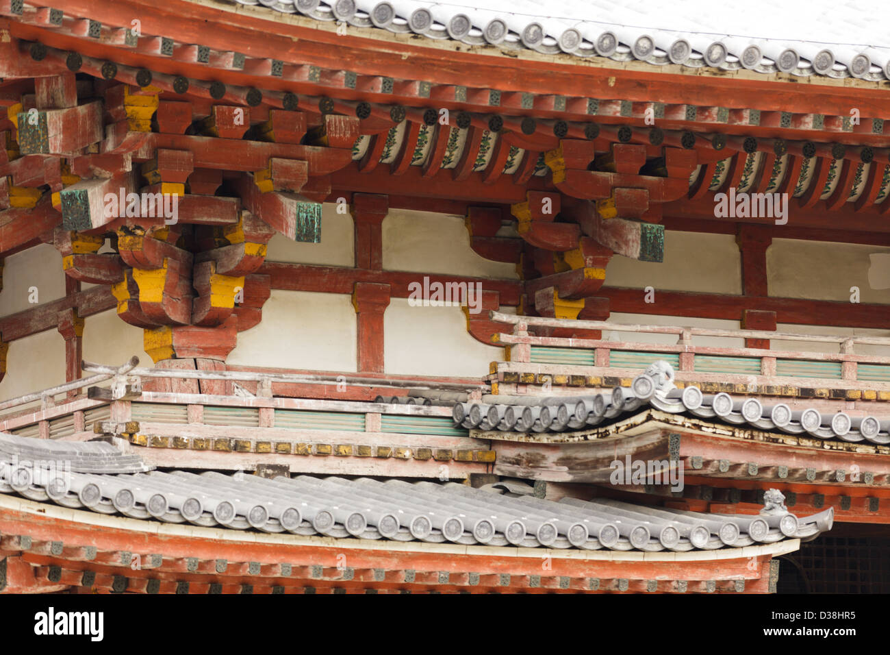 Byōdō-in temple in Uji town, near Kyoto, Japan Stock Photo