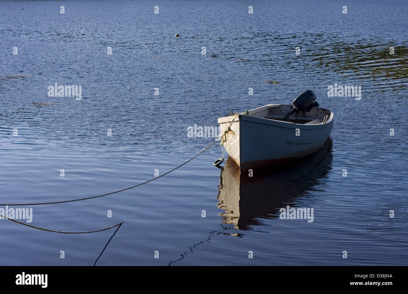 Fishing boat tied to pier hi-res stock photography and images - Alamy