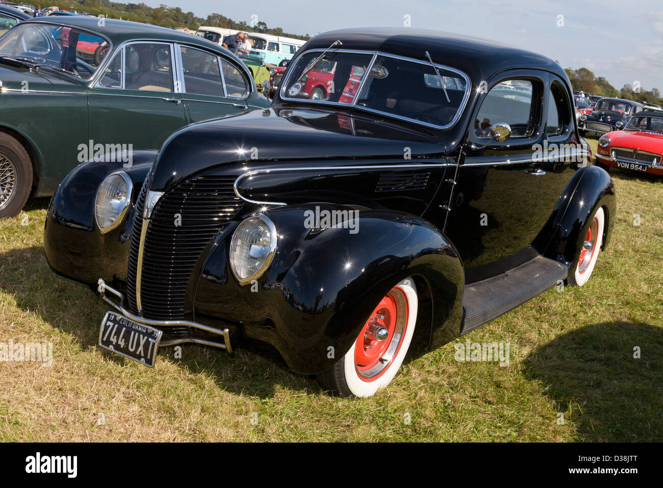 1939 Ford V8 Coupe, 744UXT,  at the 2012 Goodwood Revival, Sussex, UK. Stock Photo