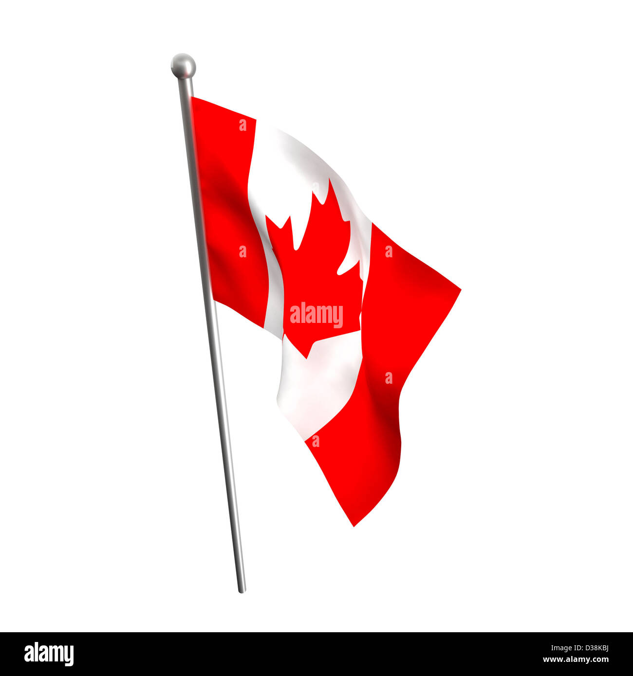canada flag isolated on white background Stock Photo - Alamy
