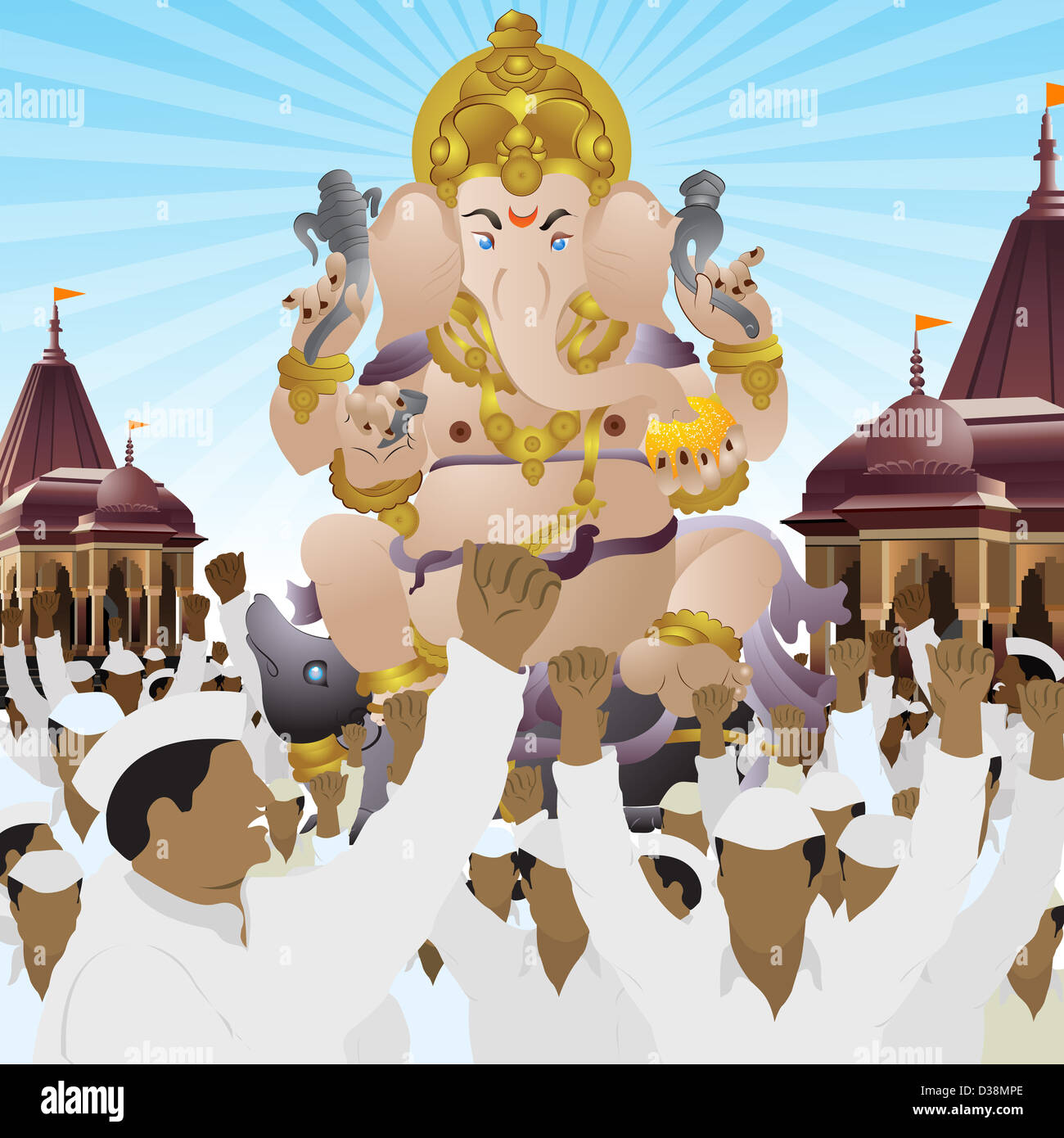Ganesh clip art hi-res stock photography and images - Alamy
