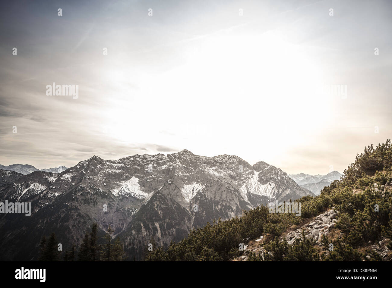 Mountains and trees in rural landscape Stock Photo - Alamy