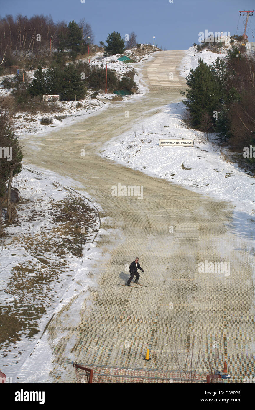 Artificial Ski Slope , Hillsborough , Sheffield Stock Photo Alamy