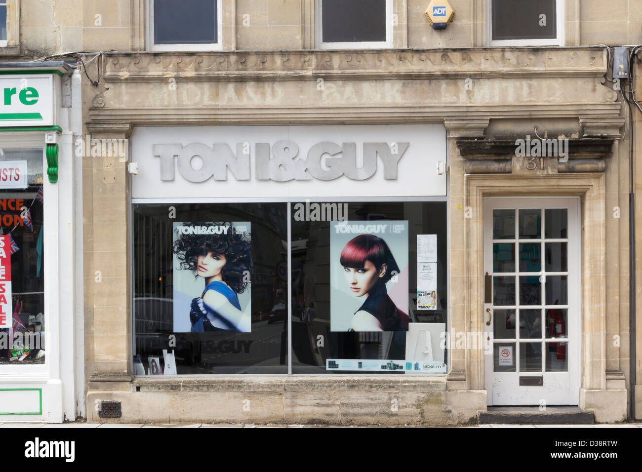 The Toni & Guy hairdressing salon on Southgate, Bath. Toni & Guy  have some 420 salons across 42countries. Stock Photo