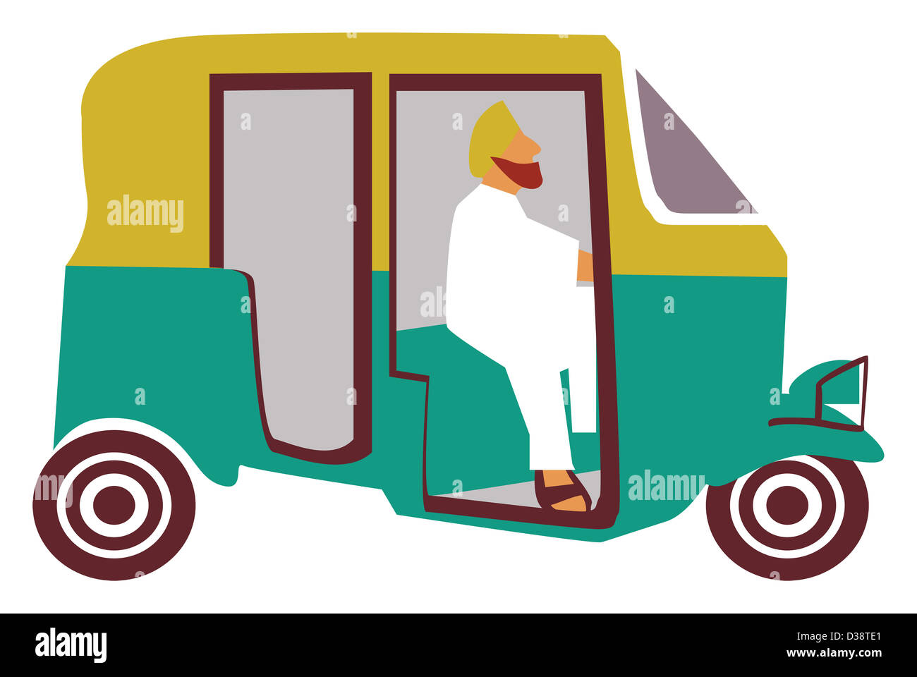 Indian Auto Rickshaw Sketch Vector, Art Print | Barewalls Posters & Prints  | bwc20507830