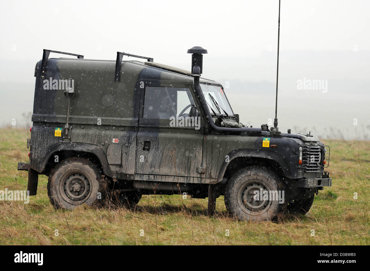 British army Land Rover. UK Stock Photo