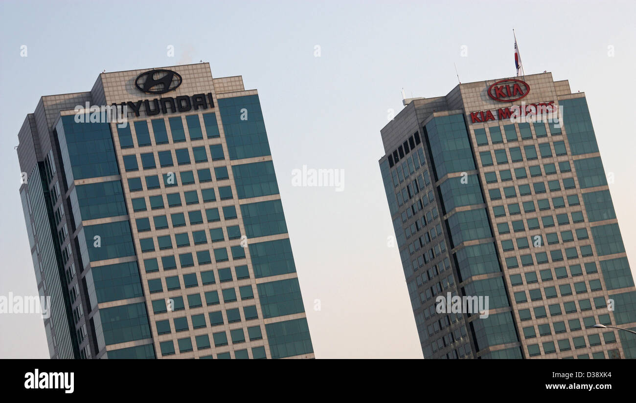 South Korea Hyundai Kia Motors Headquarters Seoul Stock Photo Alamy