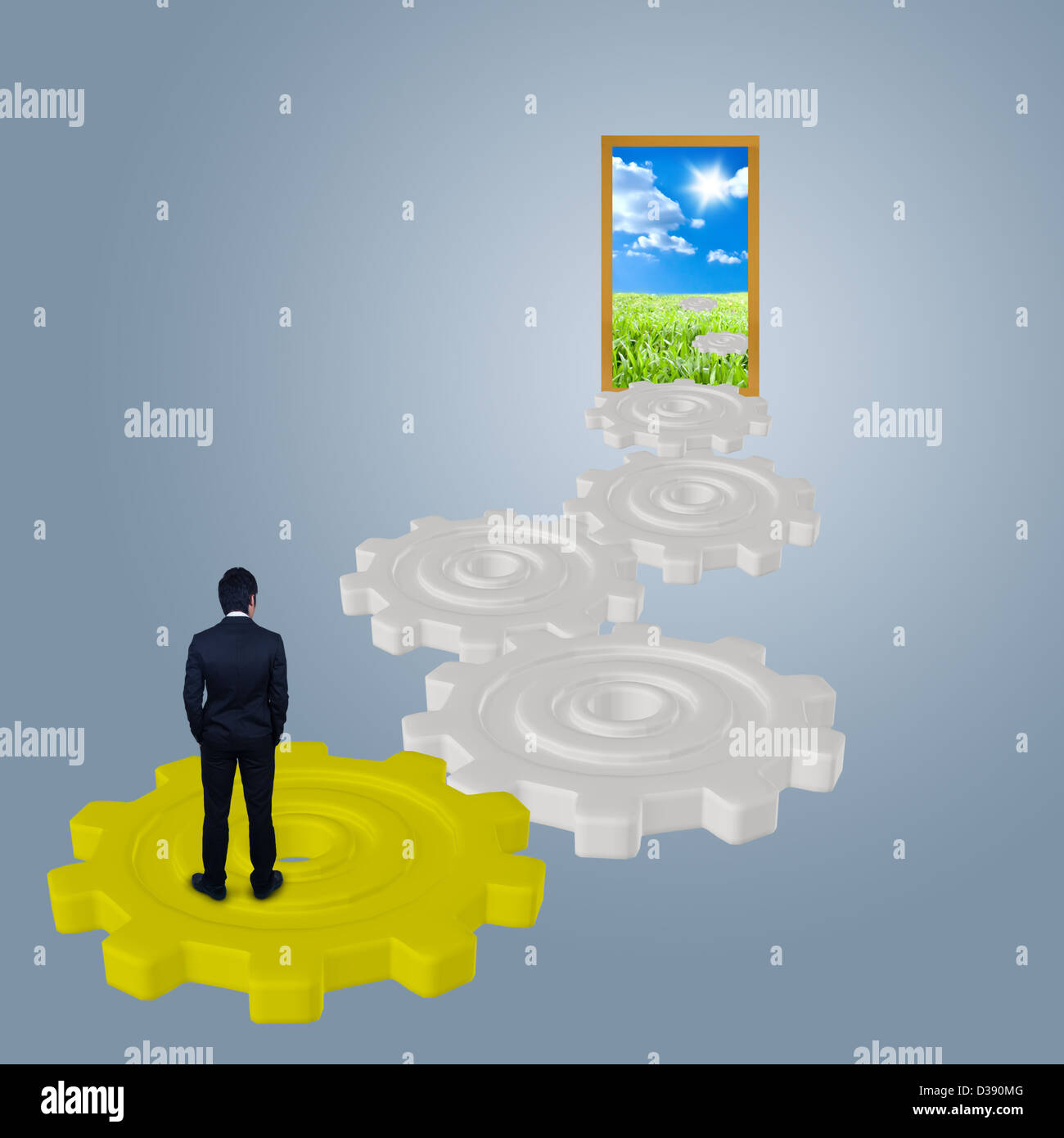 Businessman goal hi-res stock photography and images - Alamy
