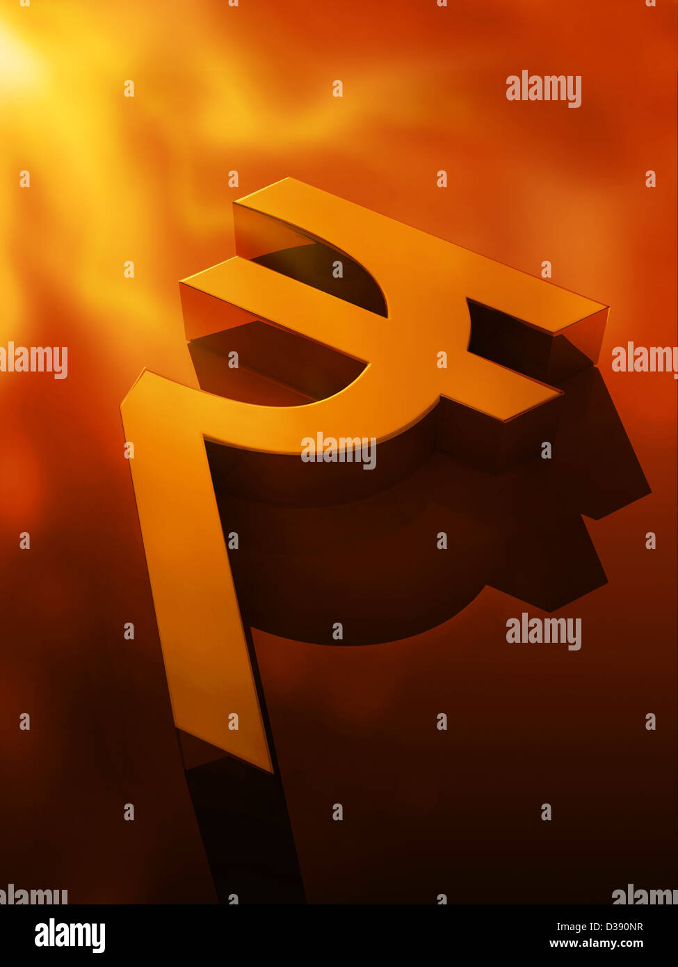 Indian currency symbol Stock Photo