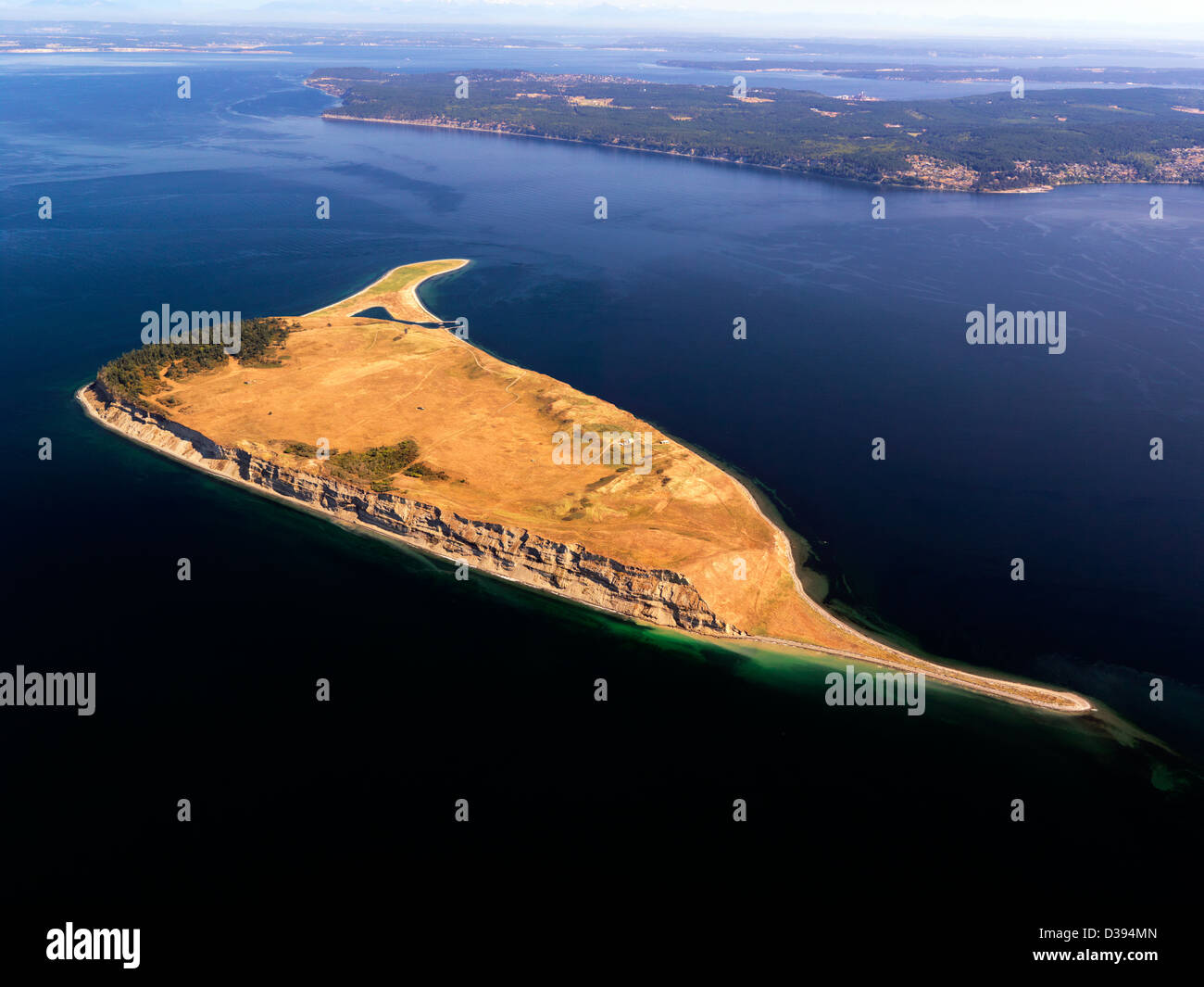 Protection Island in the Strait of Juan de Fuca in Washington, USA . An