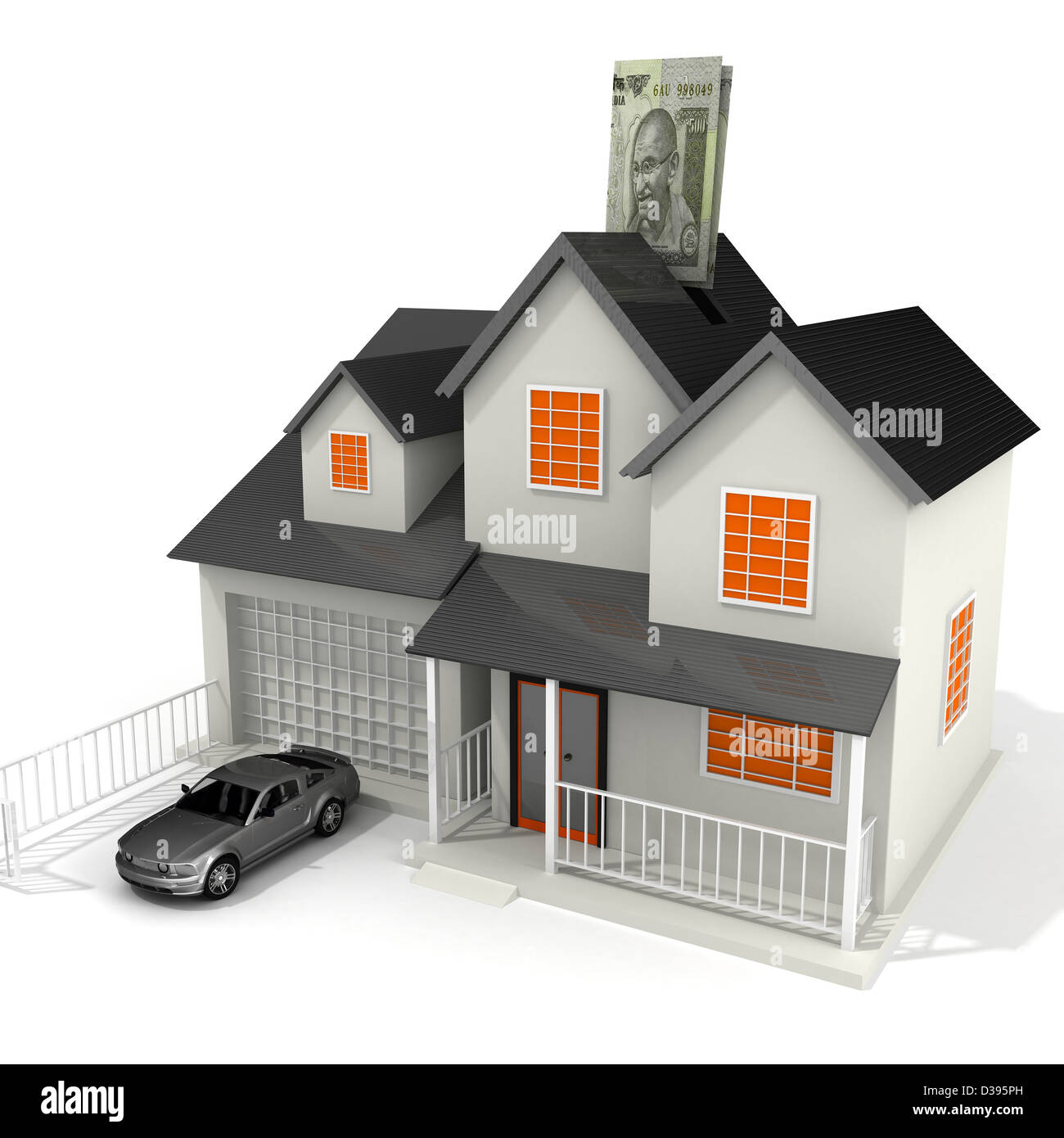 Conceptual image of home finances Stock Photo