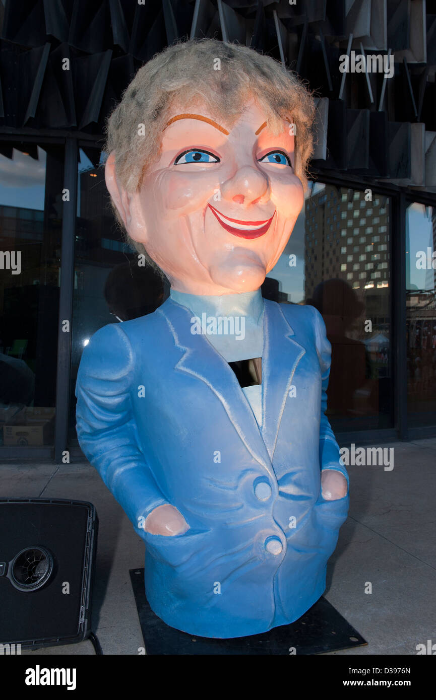 Giant head papier mâché character Stock Photo Alamy