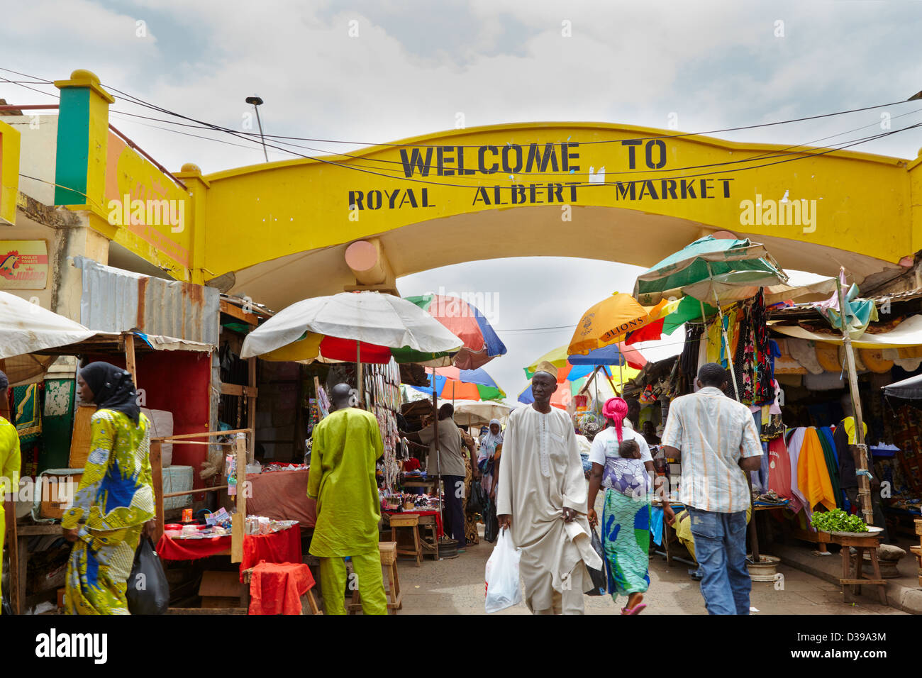 Albert Market Banjul The Gambia Africa Stock Photo Alamy Albert Market Banjul The Gambia Africa Stock Photo Alamy