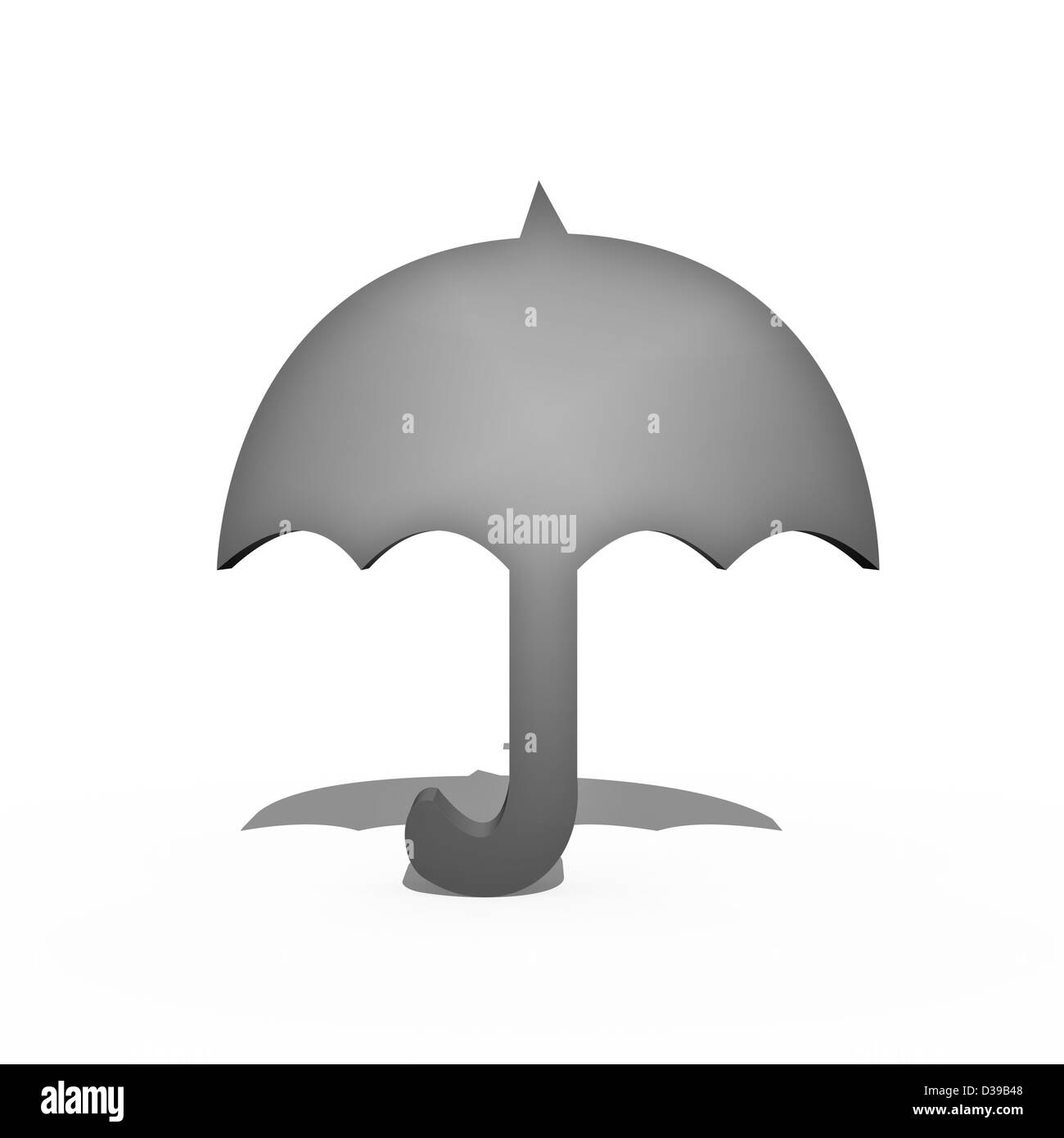 An umbrella isolated against a white background Stock Photo - Alamy