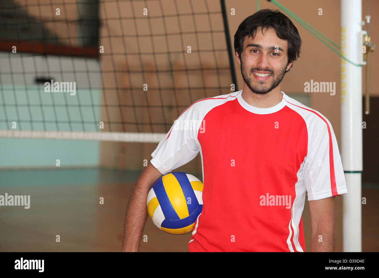 Man playing volleyball Stock Photo Alamy