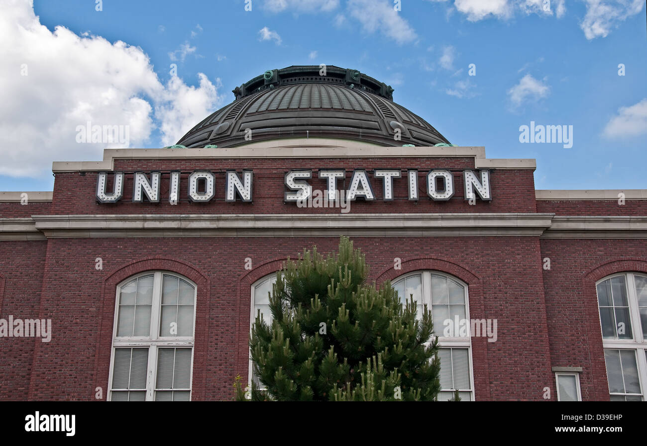 Union Station's historic restoration, turned to a Federal building, has spurred the growth of urban renewal. Stock Photo