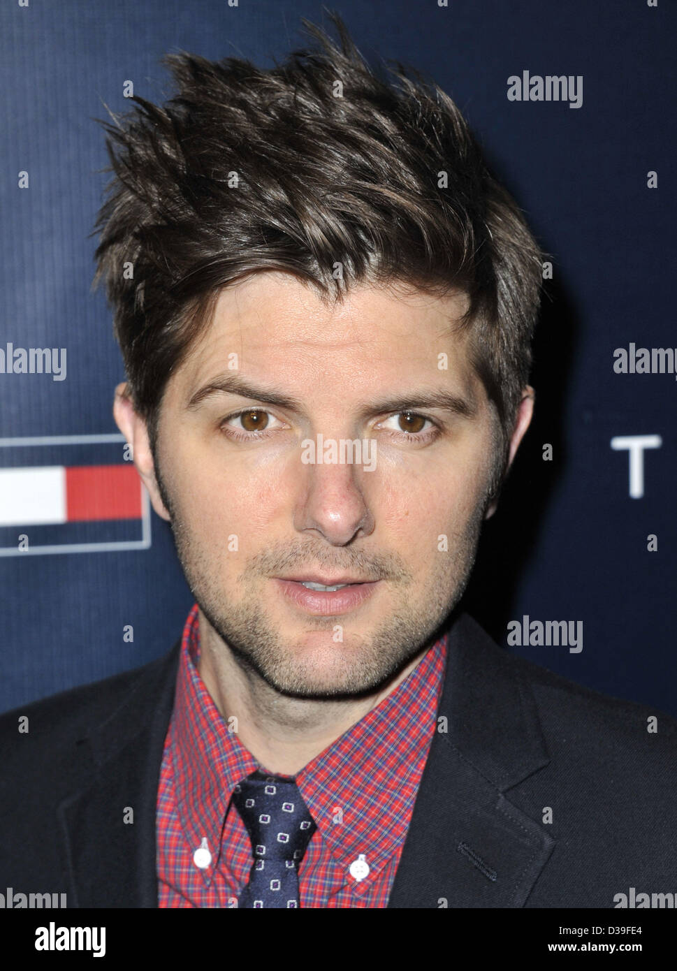 Los Angeles, California, USA. Adam Scott attending Tommy Hilfiger West  Coast Flagship Grand Opening Event held at Tommy Hilfiger in West  Hollywood, California on February 13, 2013. 2013(Credit Image: Credit: D.  Long/Globe