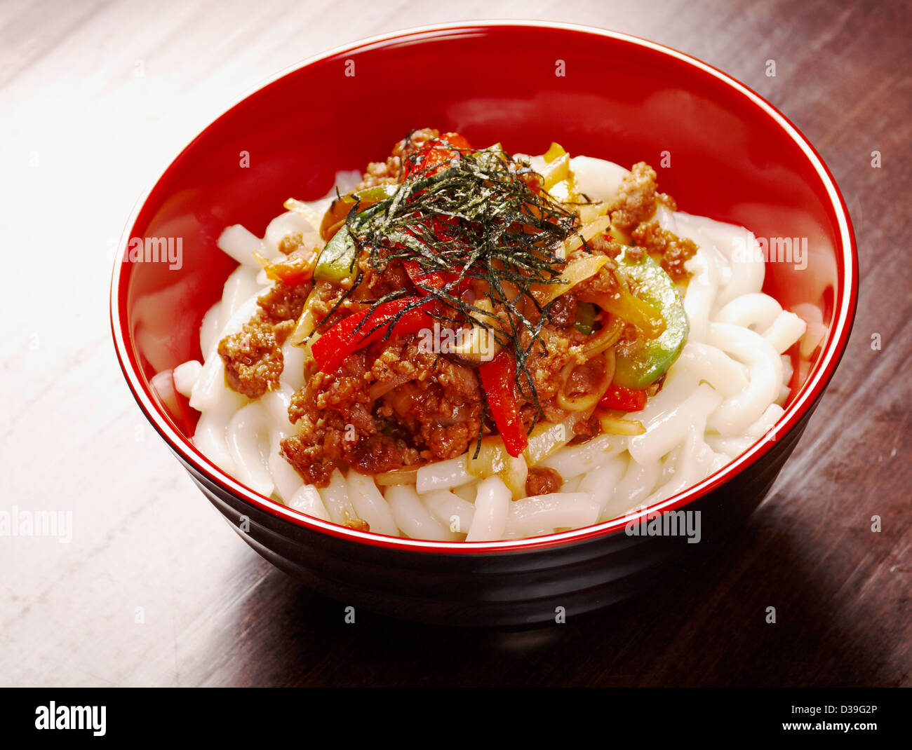 udon noodles with beef tendon stew.Japanese cuisine Stock Photo Alamy