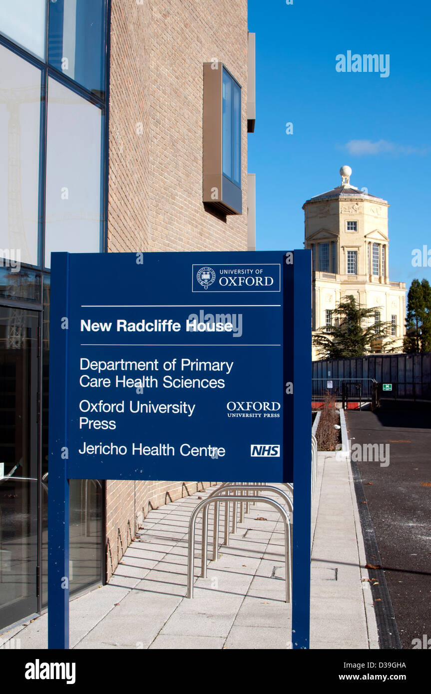 New Radcliffe House sign, Oxford, UK Stock Photo Alamy
