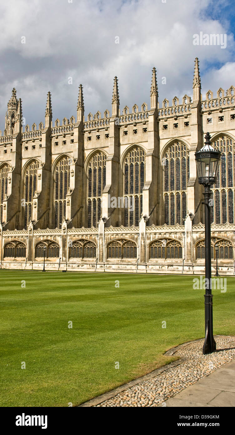 Grade 1 listed Gothic 16th century Kings College Chapel Cambridge Cambridgeshire England Europe Stock Photo