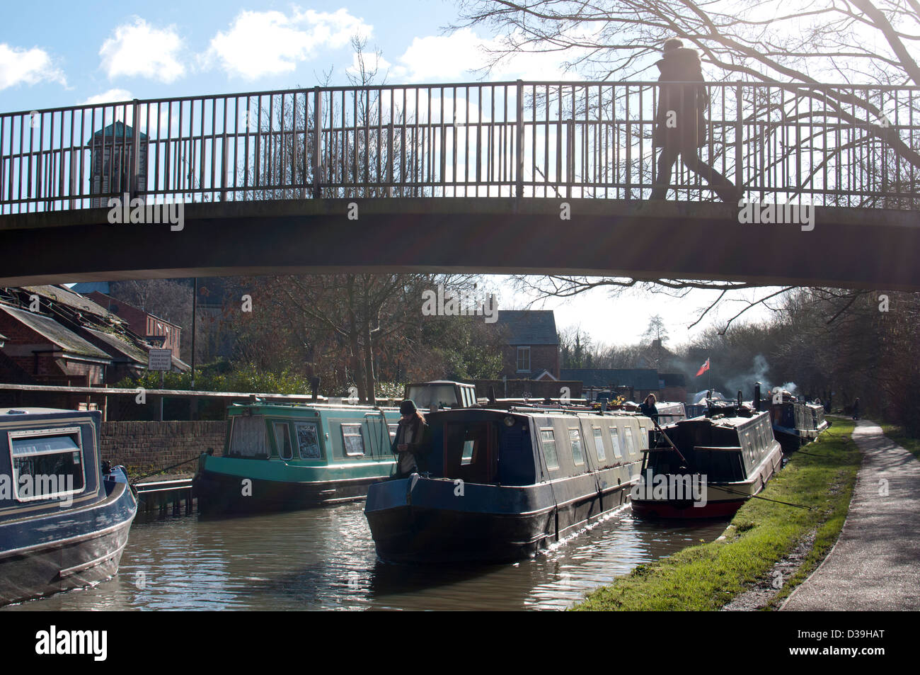 The Oxford Canal, Jericho, Oxford, UK Stock Photo
