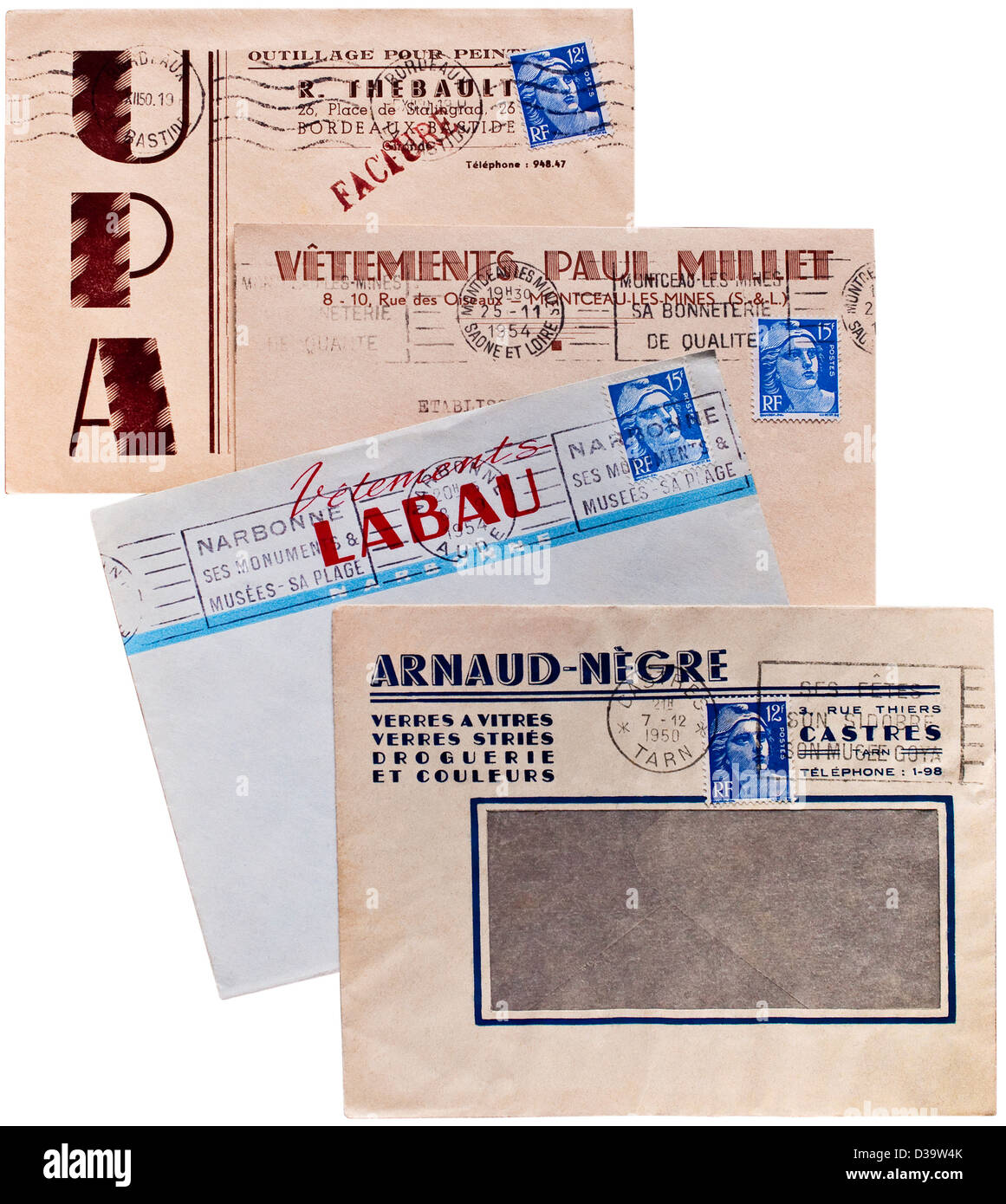 French advertising 1950s hi-res stock photography and images - Alamy