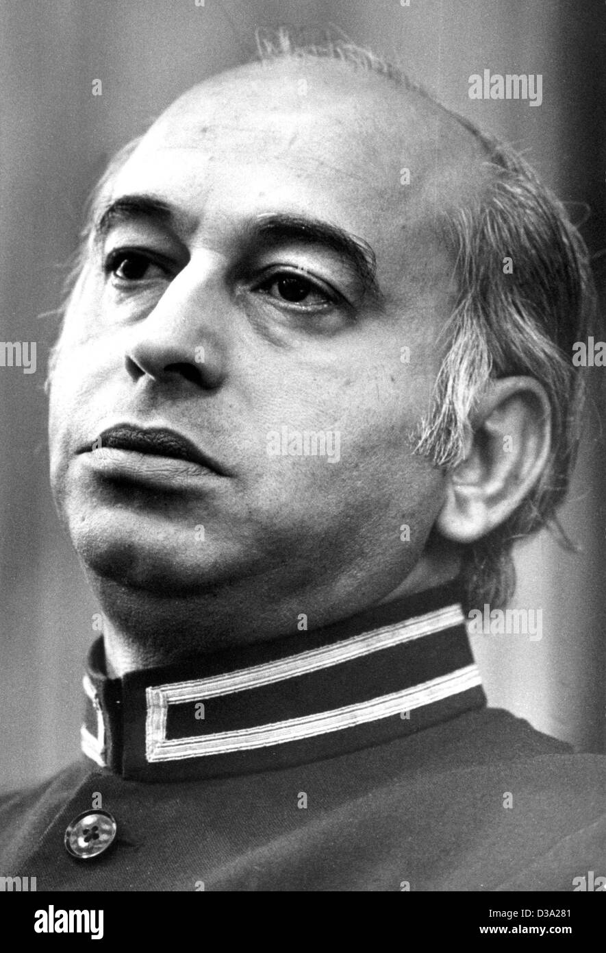 (dpa) - Pakistani Prime Minister Zulfikar Ali Bhutto, pictured in Bonn, Germany, 20 February 1976. Stock Photo