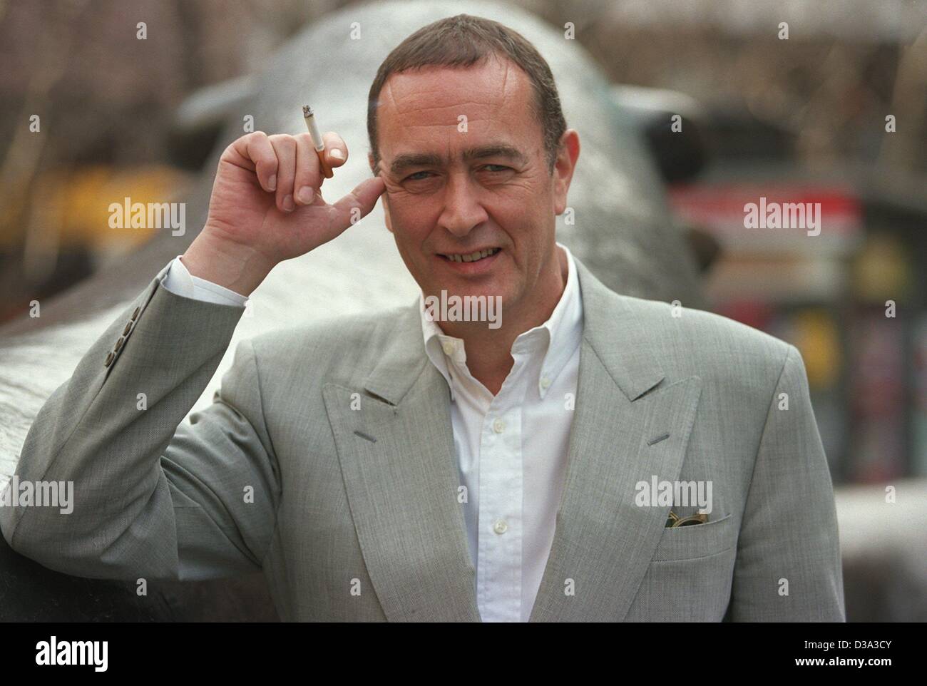 (dpa files) - German film producer Bernd Eichinger ('The Name of the Rose' 'Manitou's Shoe'), chairman of the German film production company Constantin Film, pictured in Frankfurt, November 2000. Stock Photo