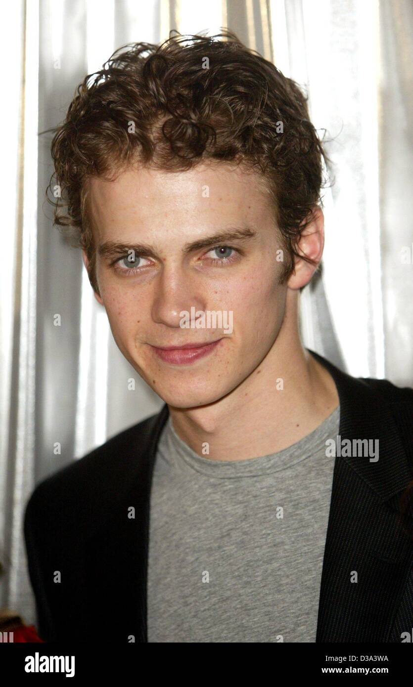 (dpa) - Canadian actor Hayden Christensen, pictured at the 55th Film Festival in Cannes, May 2002. The 21-year-old plays Anakin Skywalker in the current movie 'Star Wars: Episode II - Attack of the Clones'. Stock Photo