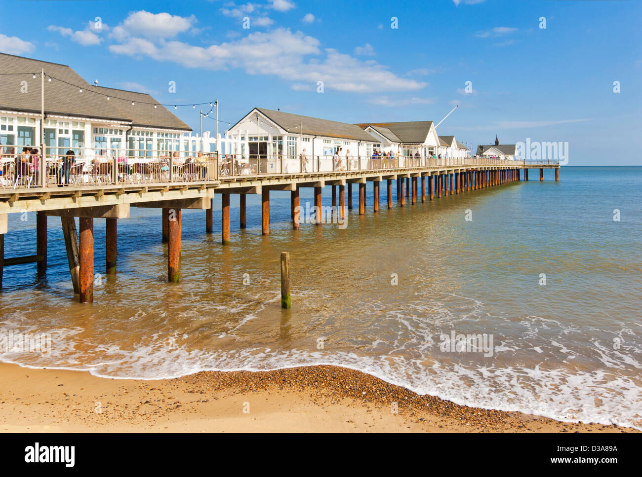 Southwold pier Southwold, Suffolk, East Anglia, England, GB, UK, EU, Europe Stock Photo