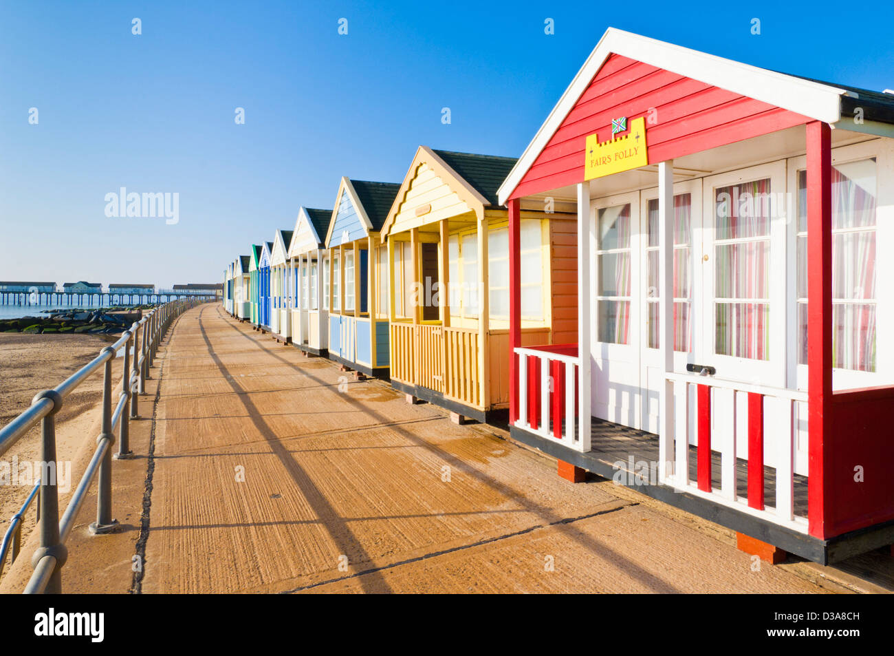southwold beach huts suffolk east anglia england gb uk eu europe Stock Photo