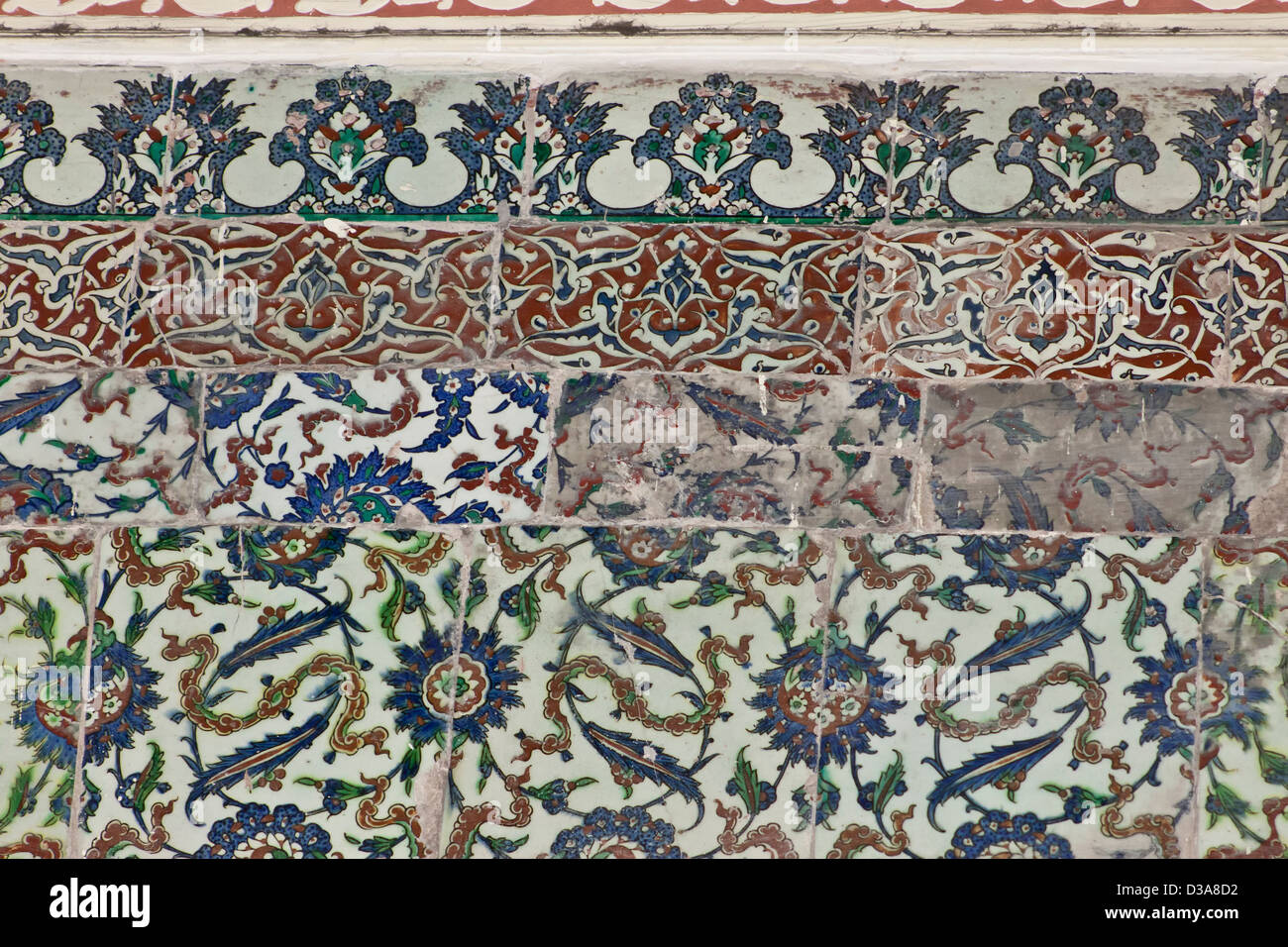 Very old tiles. Stock Photo