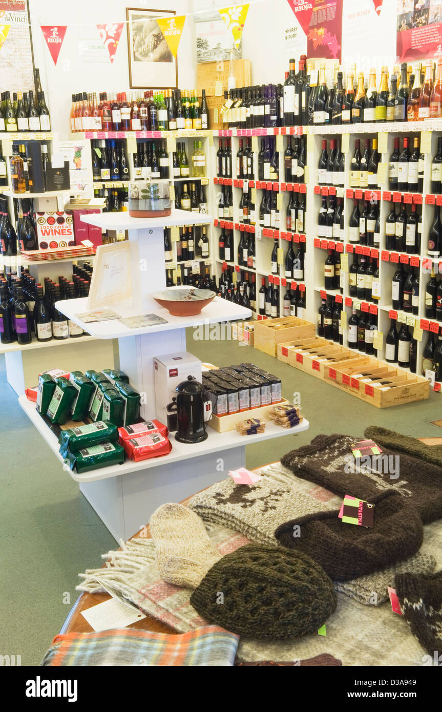 Interior of a delicatessen in Kirkwall, Orkney Islands, Scotland. Stock Photo