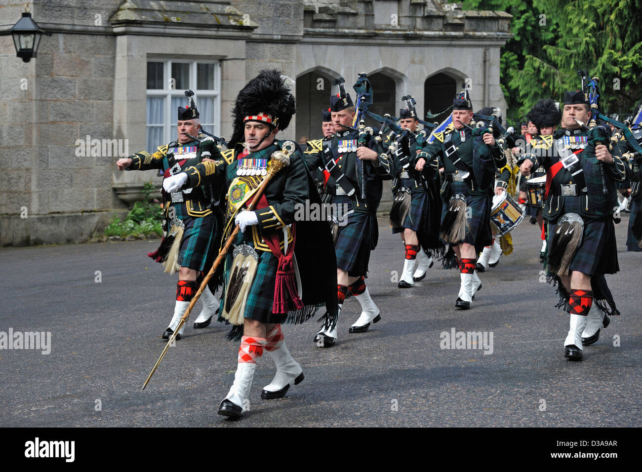 Band of the Argyll and Sutherland Highlanders. Balmoral, Royal Deeside ...