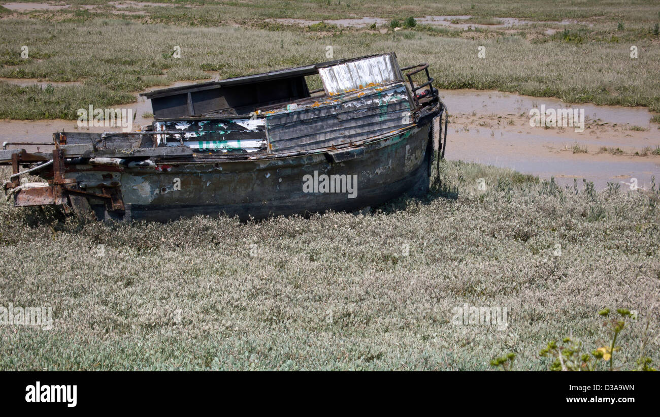 Abandoned boat, Shoreham by Sea, Sussex Stock Photo Alamy