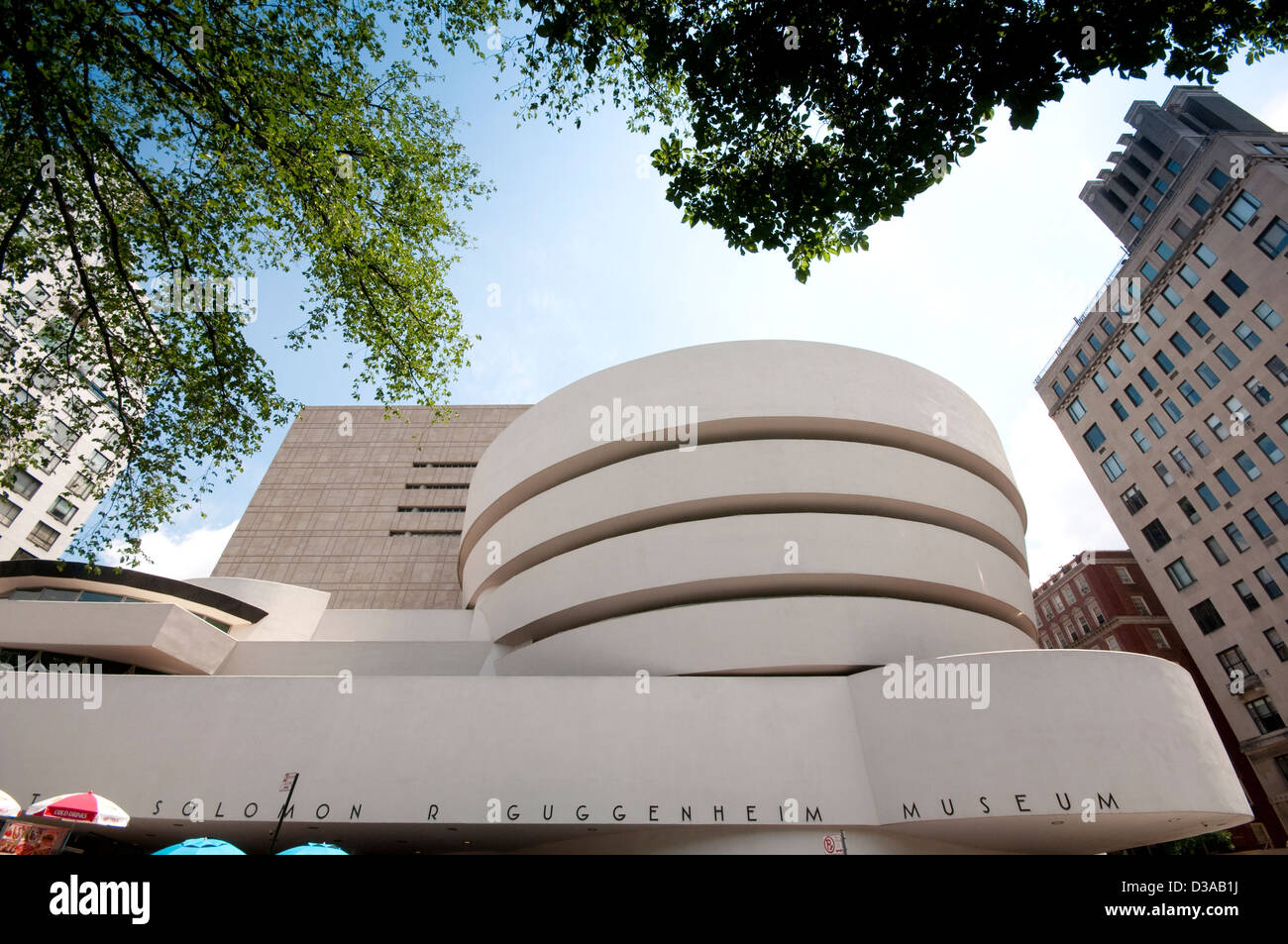 Usa, New York City, Guggenheim Museum, Facade Stock Photo