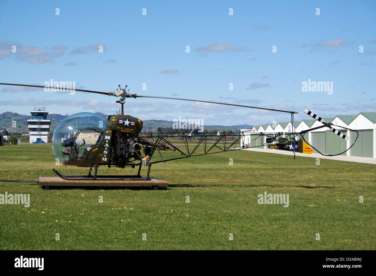 M.A.S.H. Bell 47 helicopter in New Zealand Stock Photo Alamy