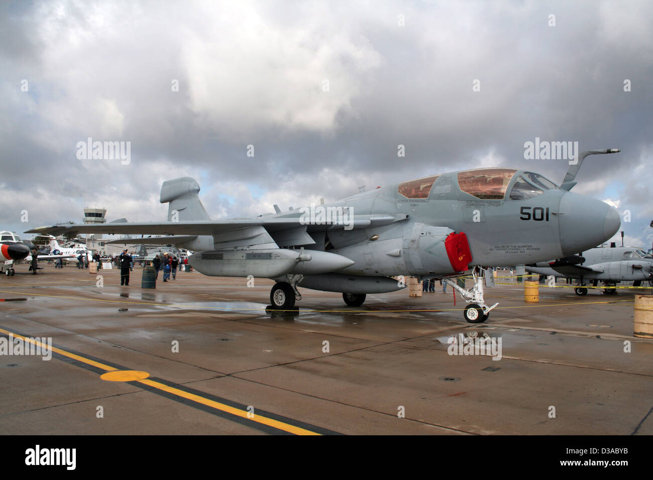 EA-6B Prowler at the airshow at the Marine Corps Air Station Miramar, California Stock Photo