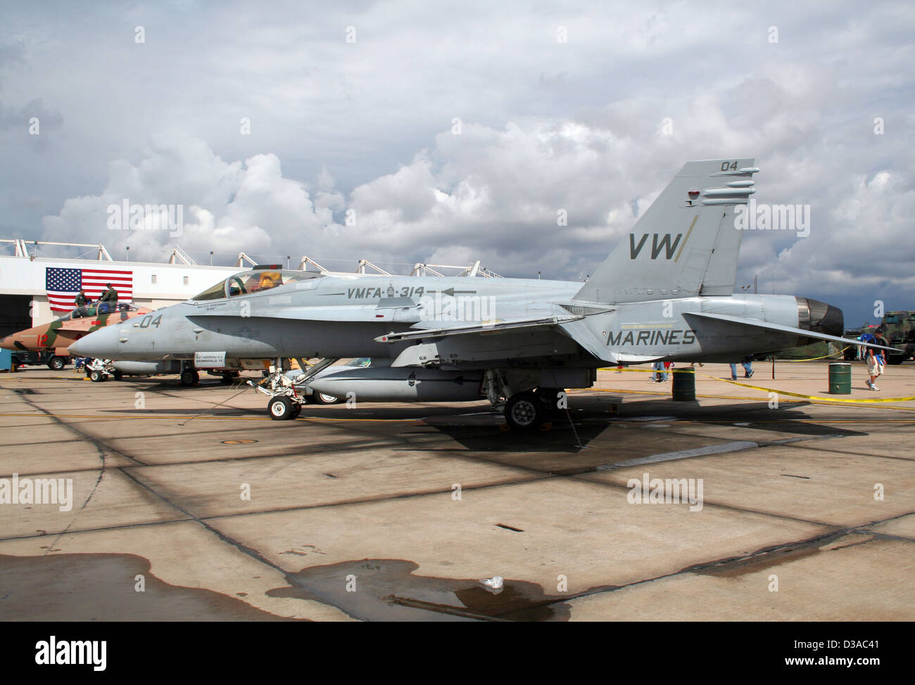 US Marines F/A-18 Hornet Airshow at the Marine Corps Air Station Miramar, California Stock Photo