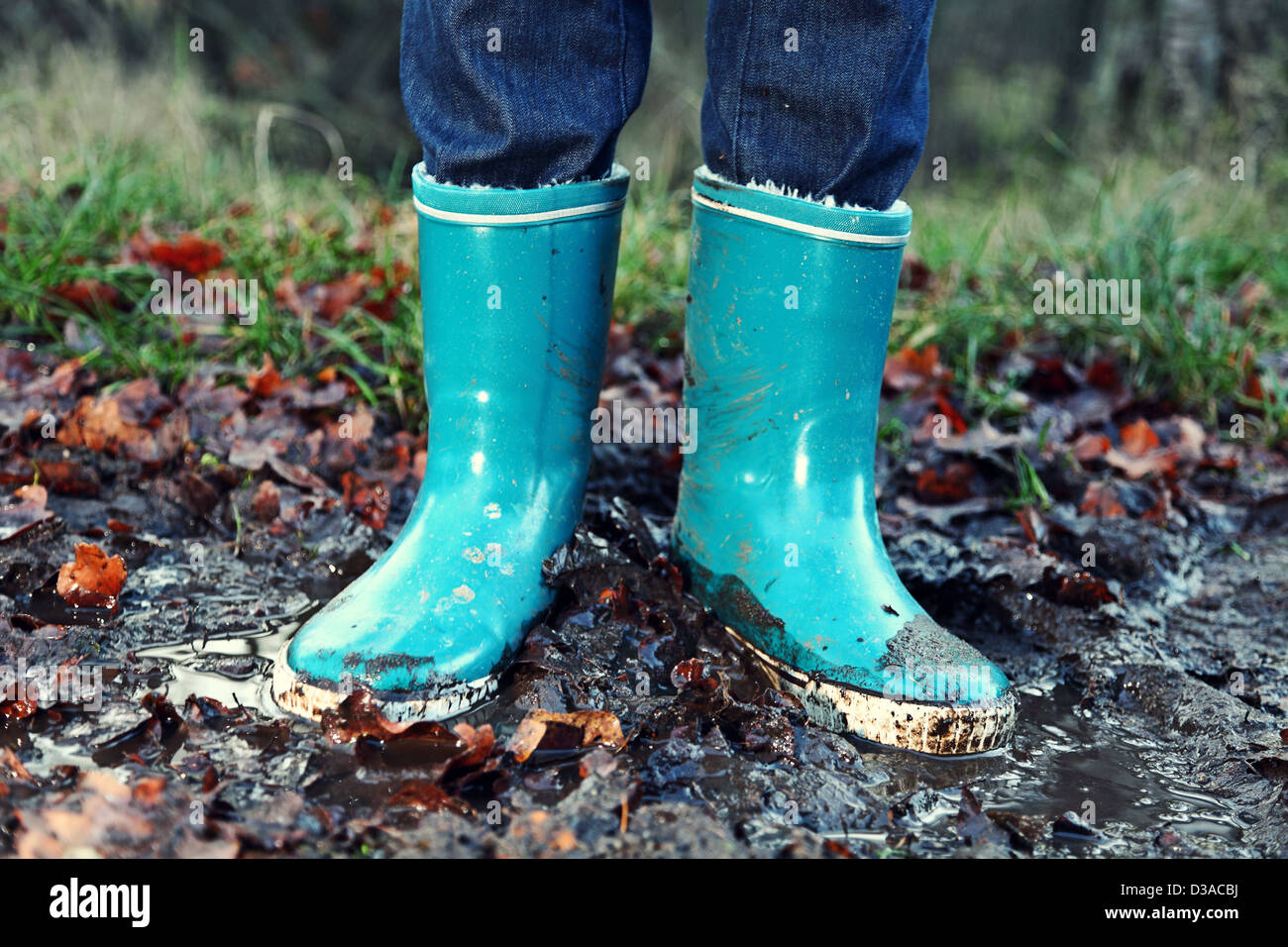 Muddy rainboots hires stock photography and images Alamy